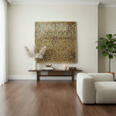 Eclectic Lattice Carved Solid Wood Large 71” x 71” Wall Hanging