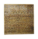 Eclectic Lattice Carved Solid Wood Large 71” x 71” Wall Hanging