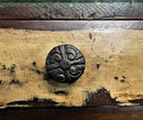 Reclaimed Teak Wood 4 Door Sideboard Cabinet With Drawers And Nail Heads