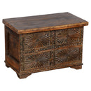 Antique Detailed Chest End Table