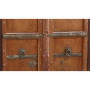 1900s Arched Antique Teak Wood Door Armoire
