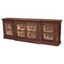 Distressed Rustic Reclaimed Wood 4 Door Extra Large Sideboard