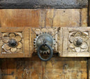 Antique Country Style Carved 4-Door Solid Wood Extra Large Credenza