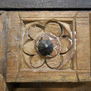 Antique Country Style Carved 4-Door Solid Wood Extra Large Credenza