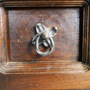 Eclectic Mango Wood Bar Cabinet With Wine Rack