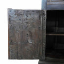 Eclectic Mango Wood Bar Cabinet With Wine Rack