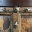 Eclectic Mango Wood Bar Cabinet With Wine Rack