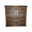 Antique Carved Archway Solid Wood Large Bookcase (FP)