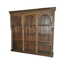 Antique Carved Archway Solid Wood Large Bookcase (FP)