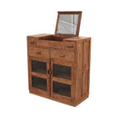 Antique Dressing Cabinet With Mirror
