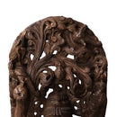Hand Carved Solid Wood Dancing Ganesha 38 in. Tall Statue