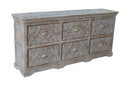 Elegant Carved 6 Drawers Solid  Wood Dresser