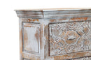 Carved Drawers Nightstand Cabinet