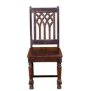 Cathedral Back Lattice Solid Mango Wood Dining Chair