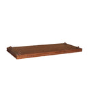 Elegant Carved Apron Wooden Swing Seat With Decorative Brass Chain