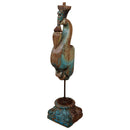 Antique Carved Peacock Corbel Repurposed Tall Objet D'Art