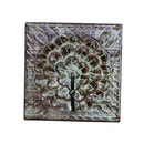 Eclectic Carved Distressed Wooden Single Wall Hook