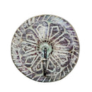 Eclectic Carved Distressed Wooden Single Wall Hook