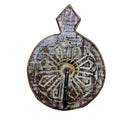 Eclectic Carved Distressed Wooden Single Wall Hook