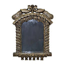 Eclectic Peacocks Carved Metallic Painted Wall Picture Frame
