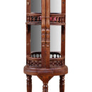 Eclectic Vintage Spice Rack Display Case With Mirror