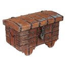 Antique Indian Cash Box With Metal Accents