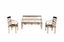 Elegant Solid Wood Living Room Sofa Bench and Chairs