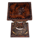 Ornate Carved Wooden Display Pedestal