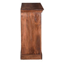 Elegant Carved Solid Wood Small Media Console