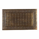 Elegant Brass Foil Cladded Solid Wood Nesting Tables ; Set of 3