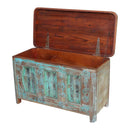 Farmhouse Style Distressed Solid Wood Chest