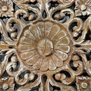 Hand Carved Solid Wood Lattice Decorative 36" x 72" Barn Door