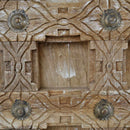 Ornate Hand Carved Mango Wood 90" Tall Door