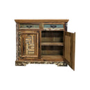 Farmhouse Style Distressed Reclaimed Wood 2-Door Cabinet