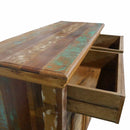 Farmhouse Style Distressed Reclaimed Wood 2-Door Cabinet