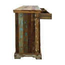 Farmhouse Style Distressed Reclaimed Wood 2-Door Cabinet