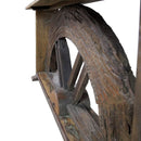 Antique Wheel Repurposed Eclectic Console
