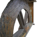 Antique Wheel Repurposed Eclectic Console