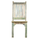 Farmhouse Style Slatted Solid Wood Side Chair