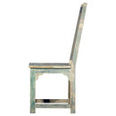 Farmhouse Style Slatted Solid Wood Side Chair