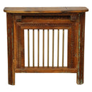 Antique Iron Bar Window Repurposed Solid Wood 40" Wide Eclectic Console