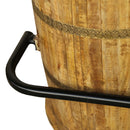 Eclectic Solid Wood Barrels Repurposed Serving Bar