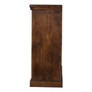 Mediterranean Style Hand Carved Triple Arch Solid Wood Display Case