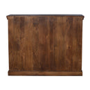 Mediterranean Style Hand Carved Triple Arch Solid Wood Display Case