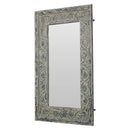 Farmhouse Style Acanthus Leaves Carved Decorative Mirror