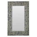 Farmhouse Style Acanthus Leaves Carved Decorative Mirror