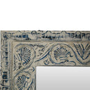Farmhouse Style Acanthus Leaves Carved Decorative Mirror