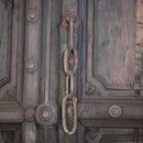 Early 1900s Antique Carved Panel Double Door