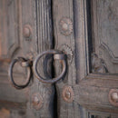 Early 1900s Antique Carved Panel Double Door
