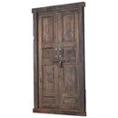 Early 1900s Antique Teak Wood Large Door And Frame With Original Latch